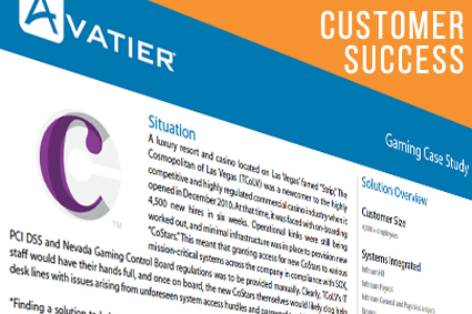 The Cosmopolitan of Las Vegas Reduced their Support Calls by Over 30% with Avatier’s Self-Service Password Management and User Provisioning Solutions