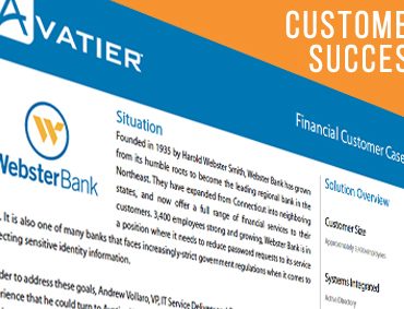 Webster Bank Saw Immediate Results with a 70% Decrease in Password Reset Requests